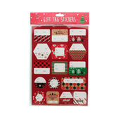 Christmas L Gift Tag Sticker(P181) featuring various festive designs for holiday gifts.